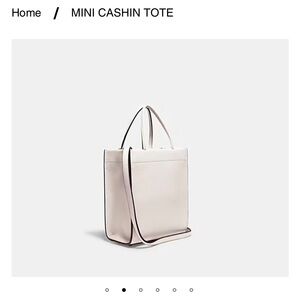 Mini Cashin Tote in Cream by Coach